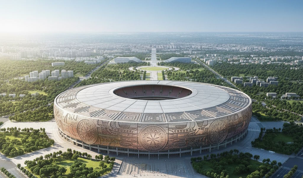 Sân vận động Trống Đồng tại Khu đô thị thể thao Vinhomes Olympic Ngọc Hồi