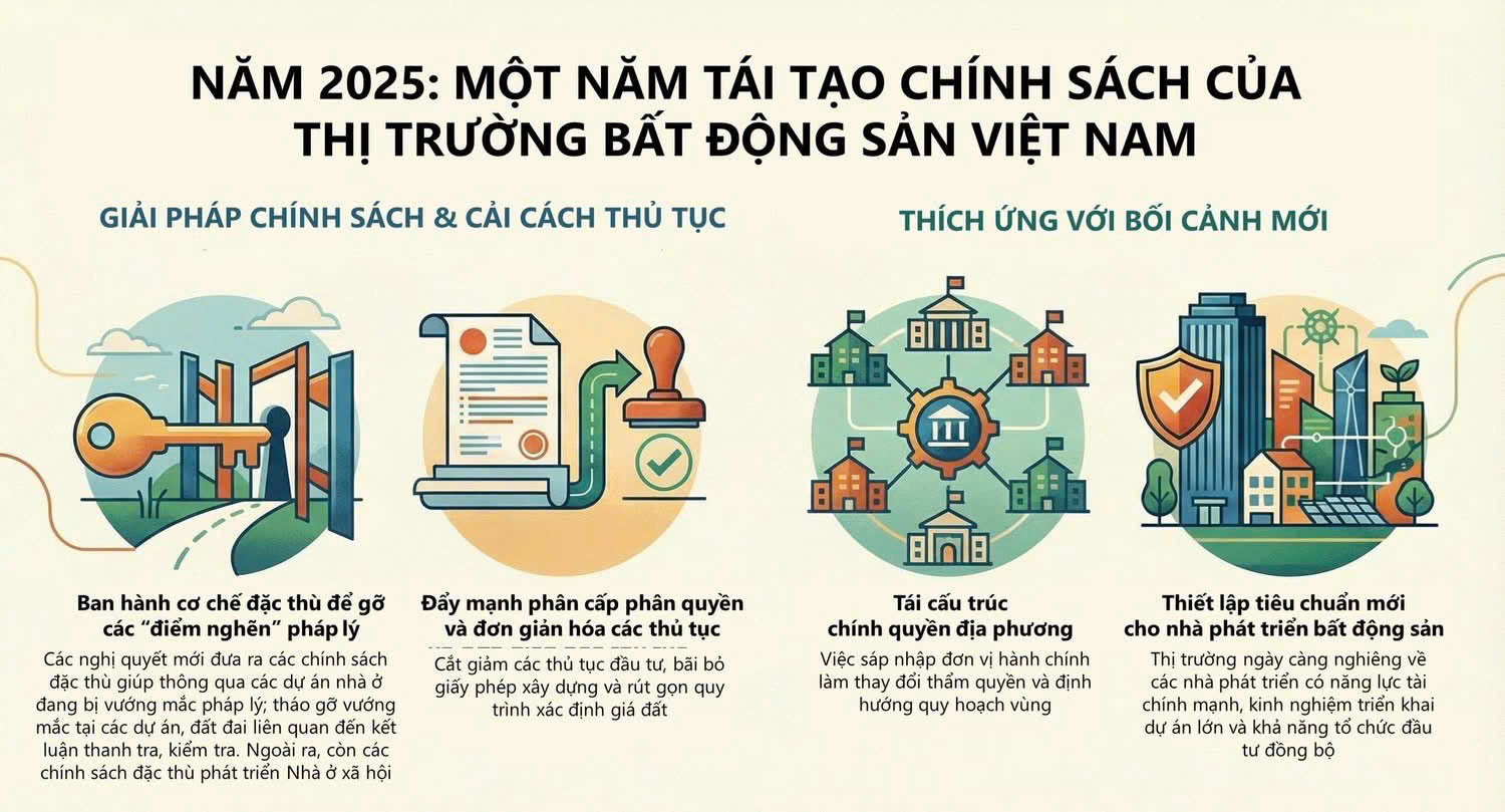 NHÌN LẠI THỊ TRƯỜNG BẤT ĐỘNG SẢN 2025 - HƯỚNG TỚI 2026