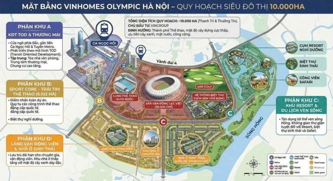 Quy hoạch Hà Nội 2025-2026: "Năm bản lề" và Cơ hội bứt phá cho Olympic Vinhomes