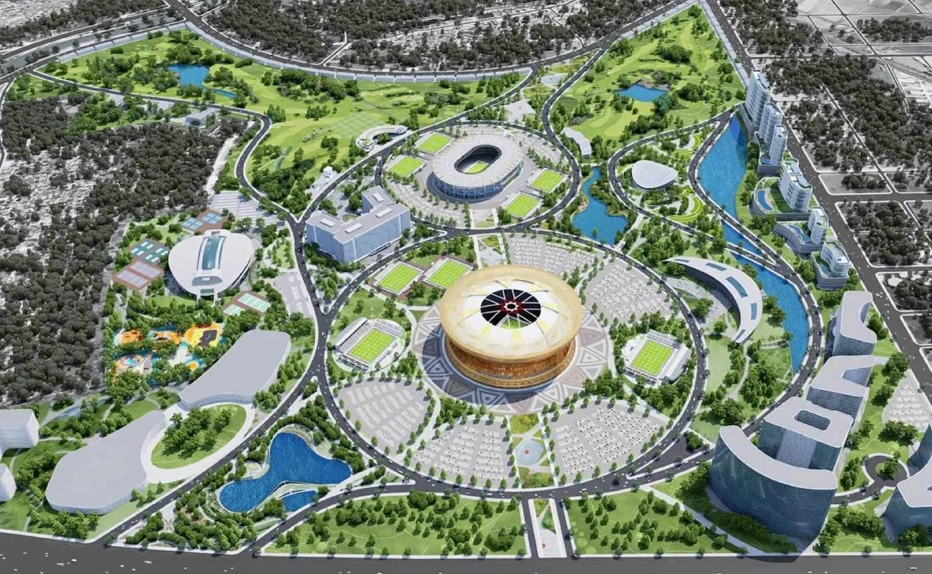 Toàn cảnh Sân vận động Trống Đồng - Biểu tượng kiêu hãnh tại trung tâm Vinhomes Olympic