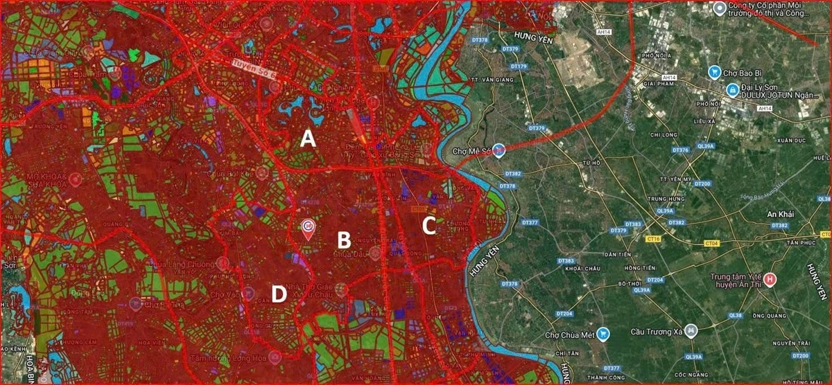 4 phân khu A, B, C, D tại Vinhomes Olympic Ngọc Hồi