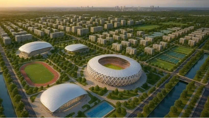 Lõi trung tâm “Sport Core” quy mô 520 ha