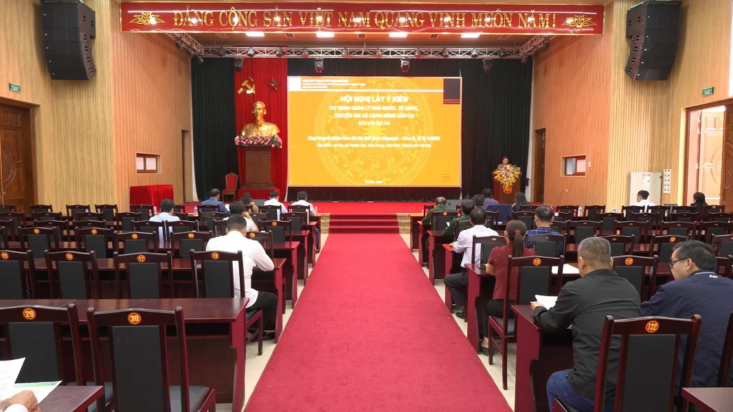 Hội nghị lấy ý kiến cộng đồng về quy hoạc phân khu D
