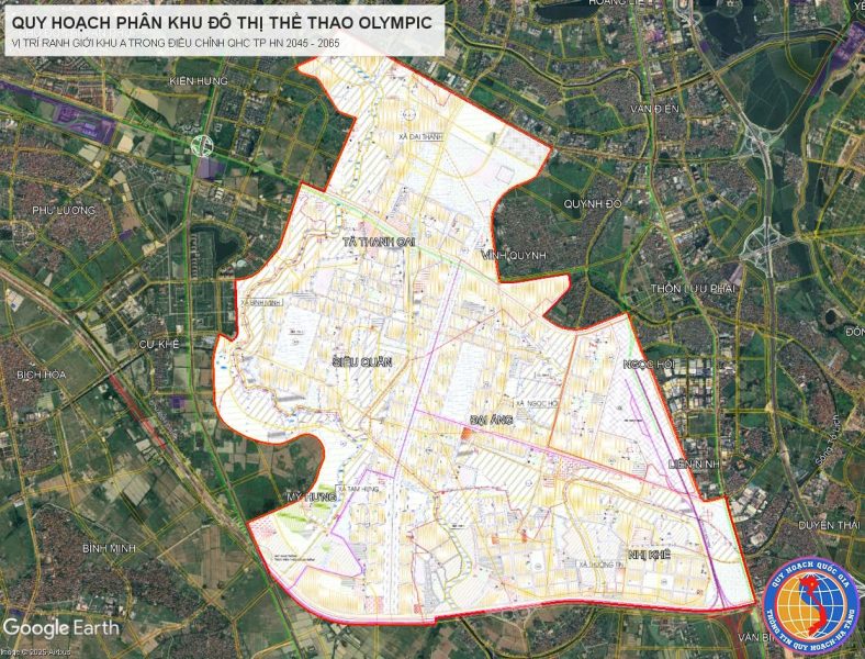 Bốn phân khu vệ tinh A - B - C - D