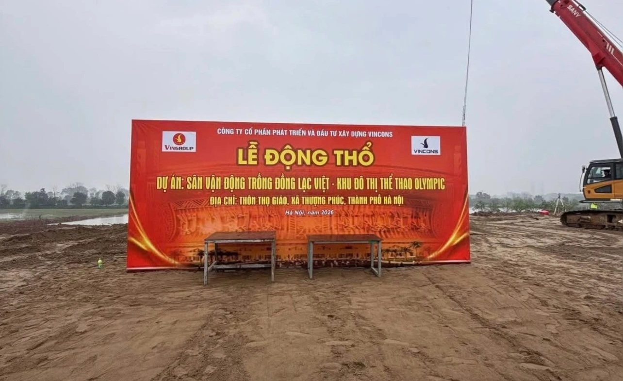 Lễ động thổ SVĐ Lạc Việt